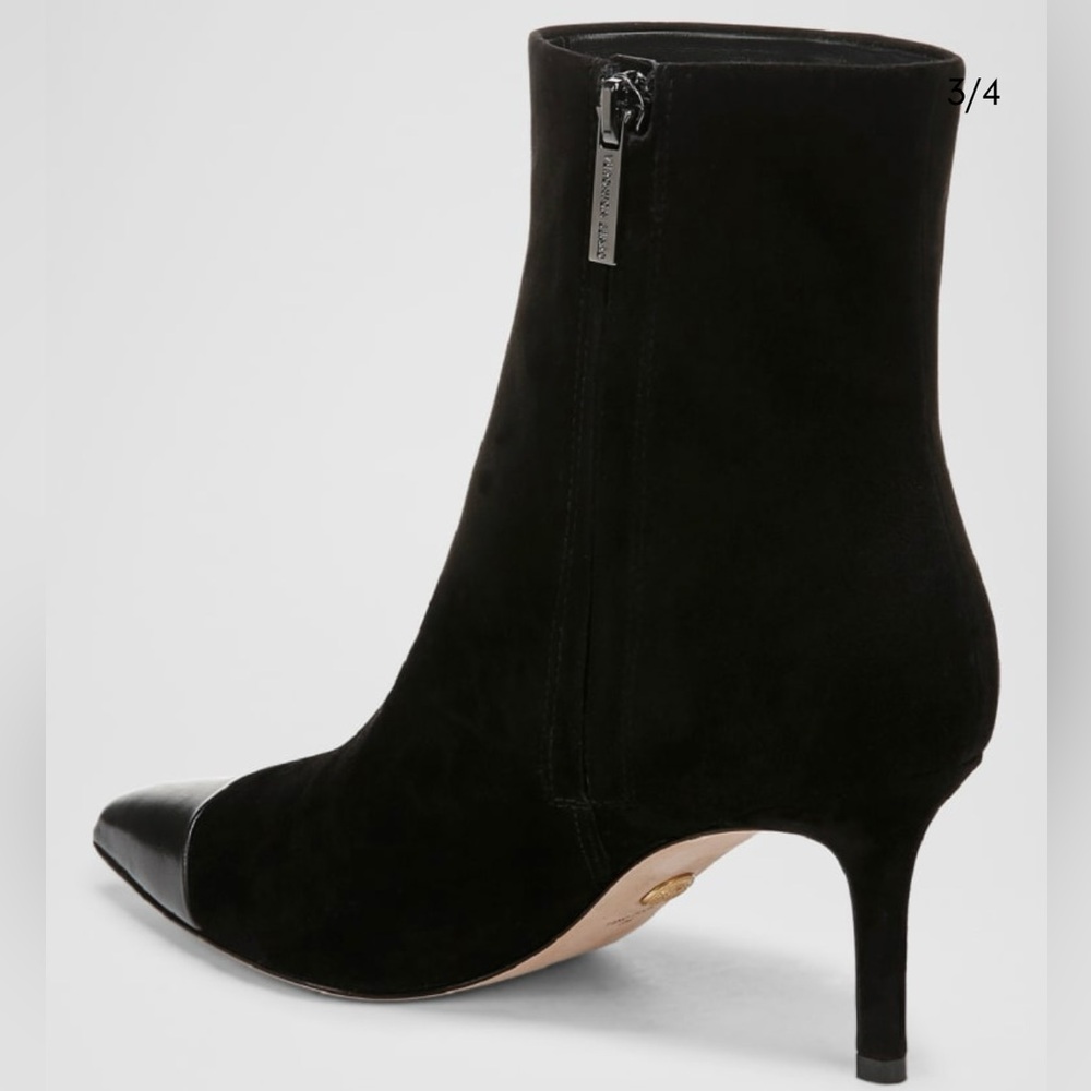 Veronica Beard Lisa Suede Cap Toe Boots - Picture 3 of 8